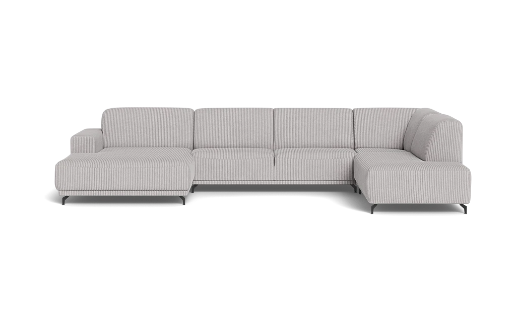 Ohio sofa med chaiselong og open end - Alpha Sand