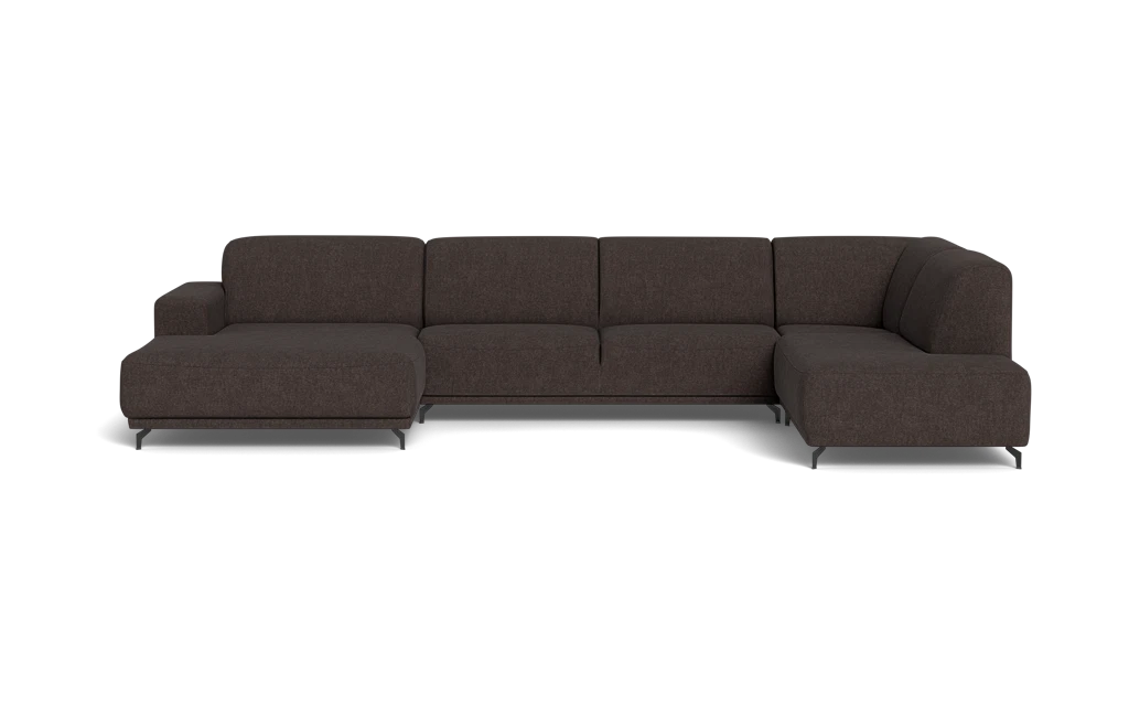 Ohio sofa med chaiselong og open end - Delta Grå 2