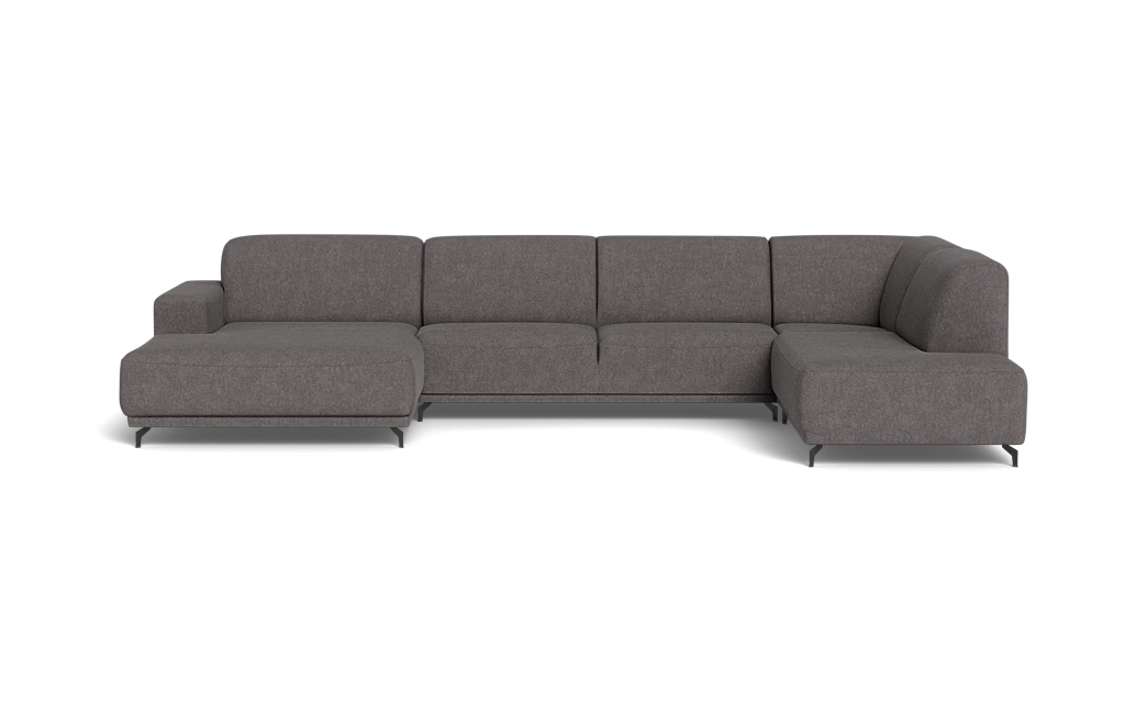 Ohio sofa med chaiselong og open end - Delta Grå