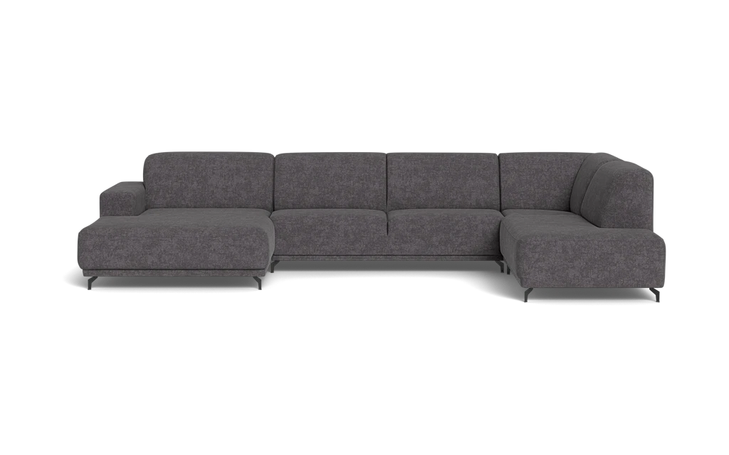 Ohio sofa med chaiselong og open end - Gamma Grey