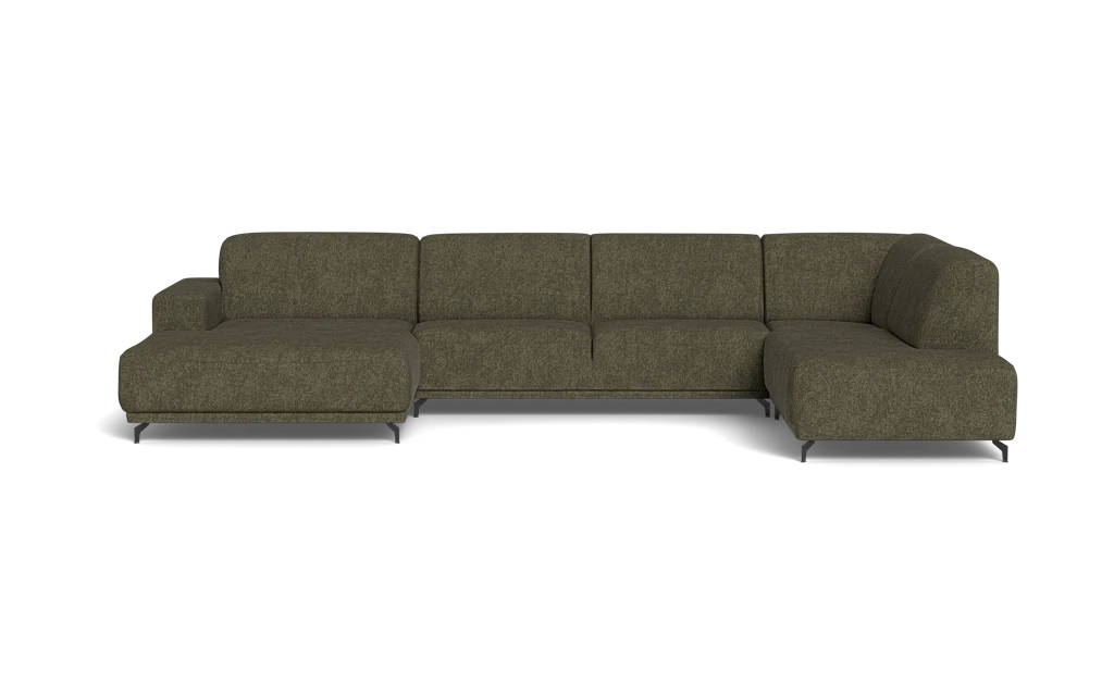 Ohio sofa med chaiselong og open end - Beta Grøn