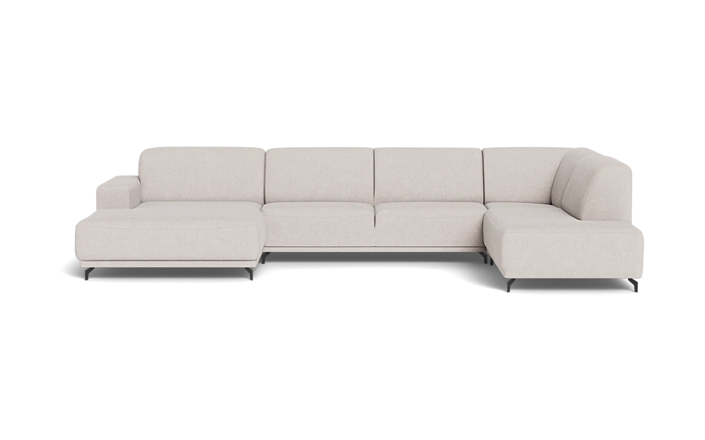 Ohio sofa med chaiselong og open end - Delta Ivory