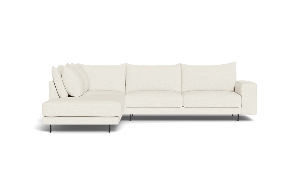 Samba Double Day sofa med open end Pedro arm - Makalu stof - ivory