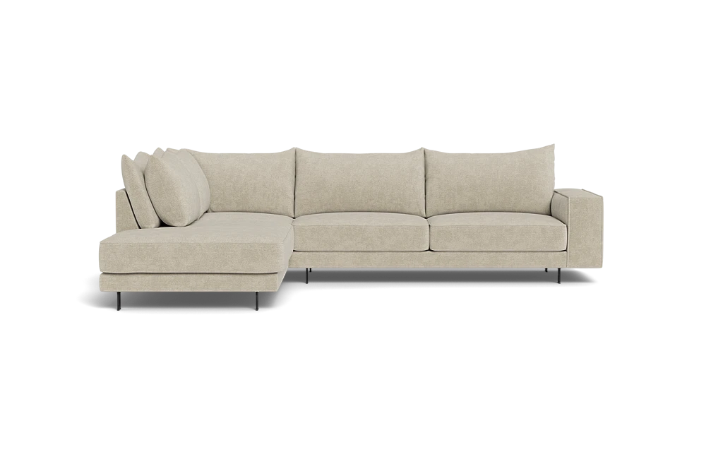 Samba Double Day sofa med open end Pedro arm - Mito stof - 62 beige