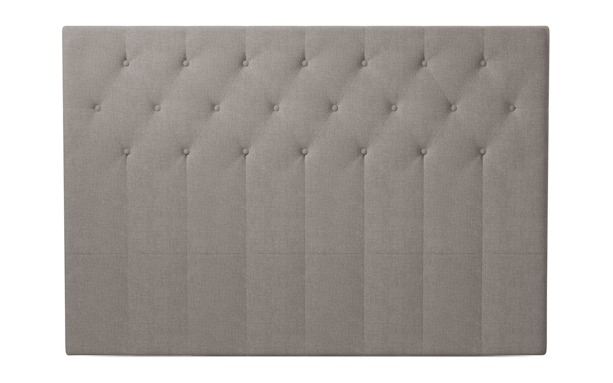 Dunlopillo Button sengegavl 180 cm - Smooth stof - Shadow 311