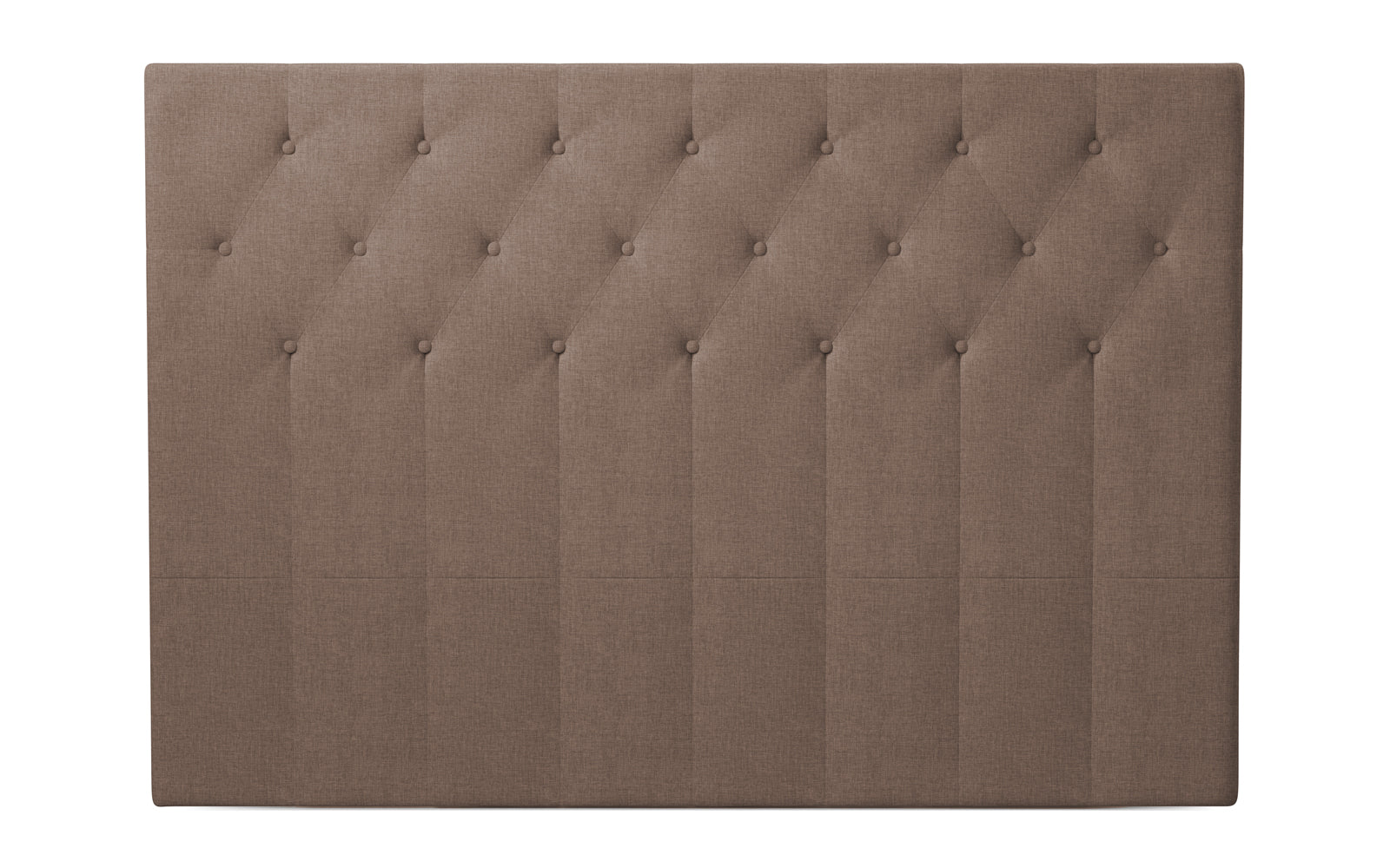 Dunlopillo Button sengegavl 180 cm - Smooth stof - Soil 312