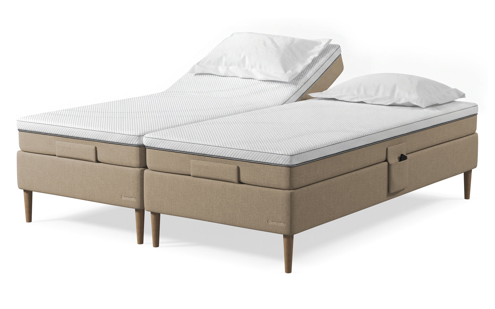 Dunlopillo Soul One elevation 180x200 - Smooth stof - Mushroom 310