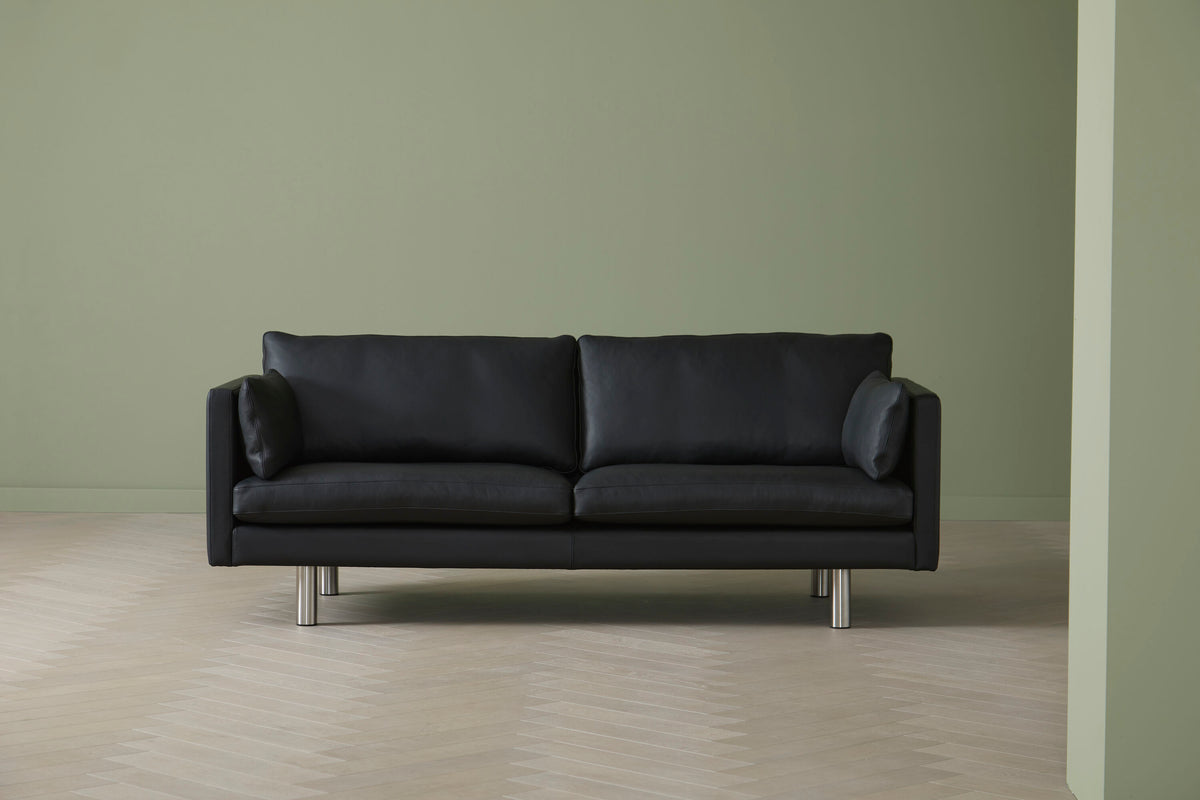 Nielaus Handy 3 pers. sofa A2 Edition – sort læder – billede 1
