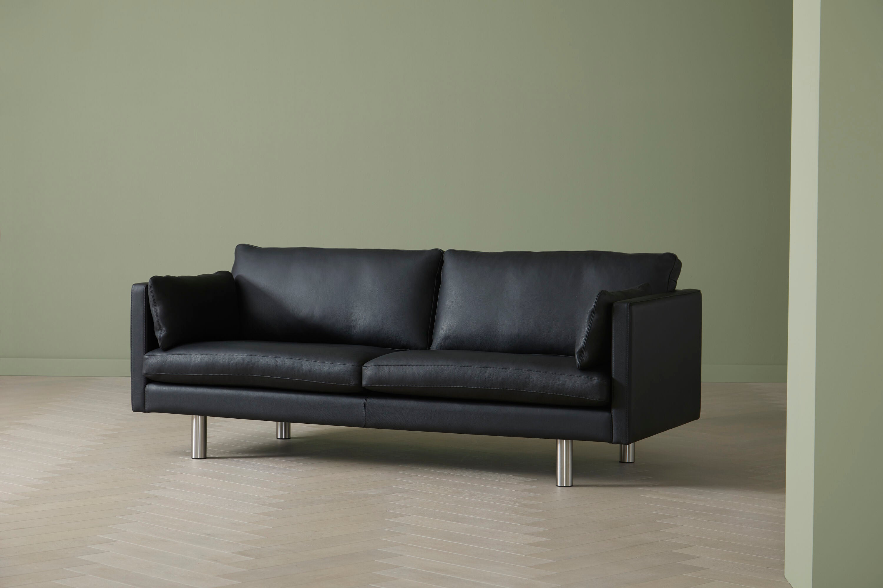 Nielaus Handy 3 pers. sofa A2 Edition – sort læder – billede 2