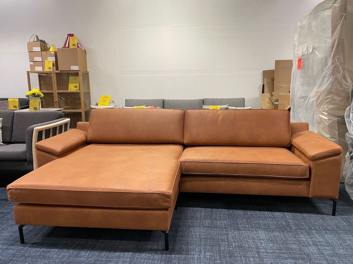 Houston sofa med XL chaiselong - Udstillingsmodel