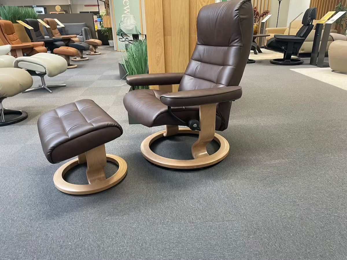 Stressless Opal lænestol & skammel - Udstillingsmodel