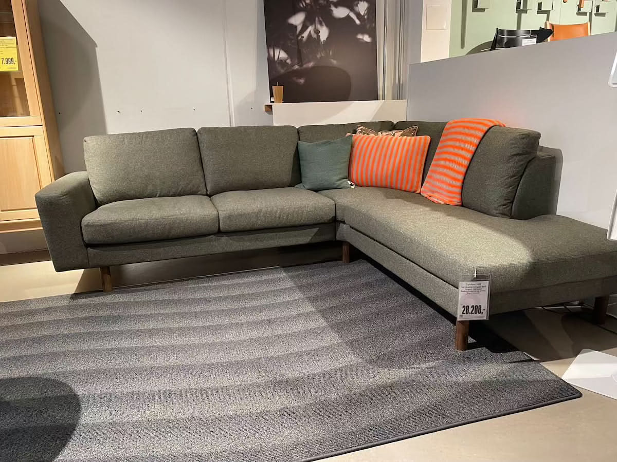 Symfoni 2018 hjørnesofa - Udstillingsmodel
