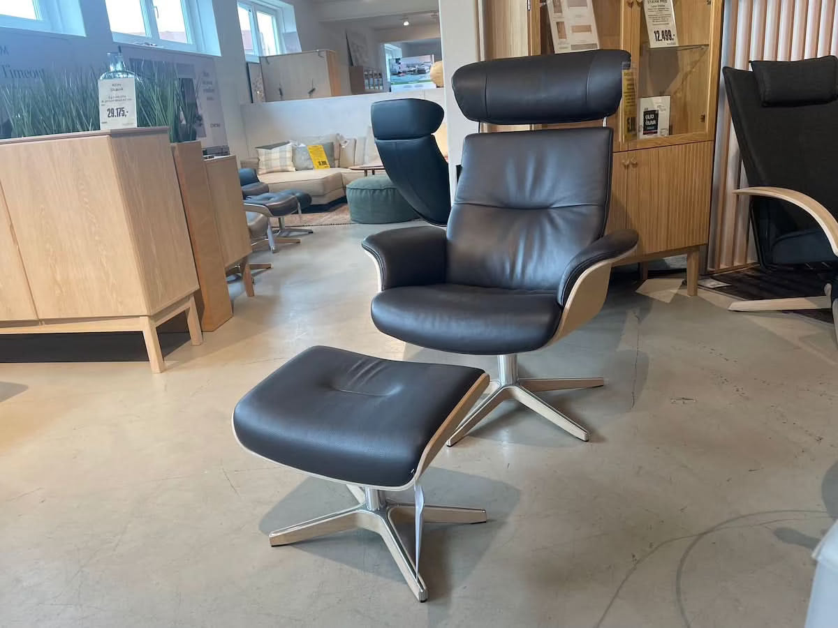 Timeout lænestol & skammel - Udstillingsmodel