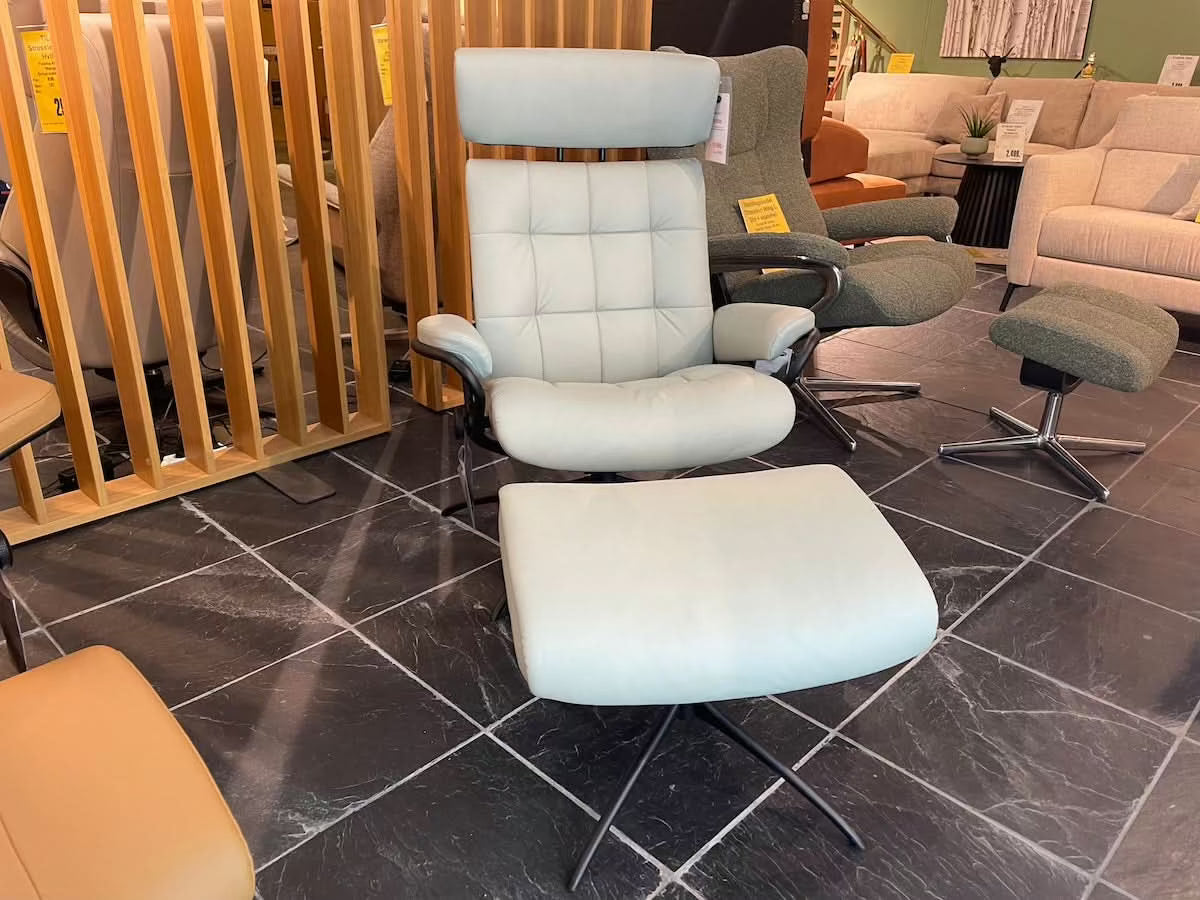 Stressless London stol & skammel - Udstillingsmodel