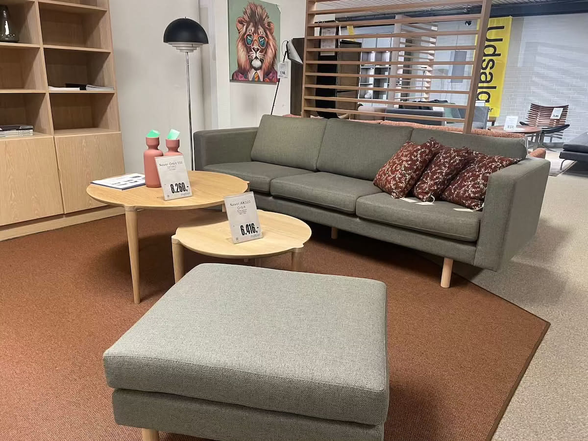 Modulo Skalma 3 pers. sofa + puf - Udstillingsmodel