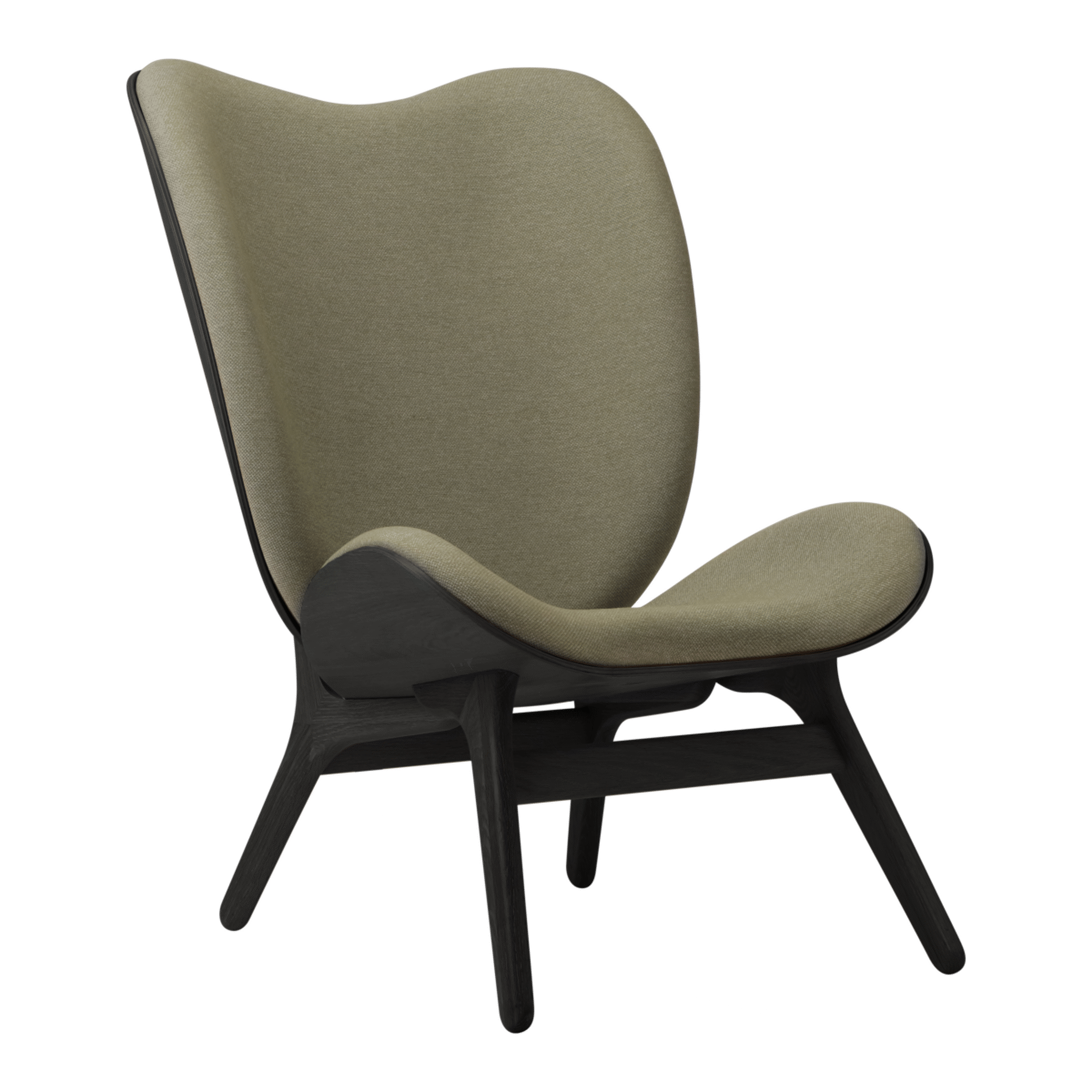 Umage A Conversation Piece loungestol, høj - Black Oak / Morning Meadows