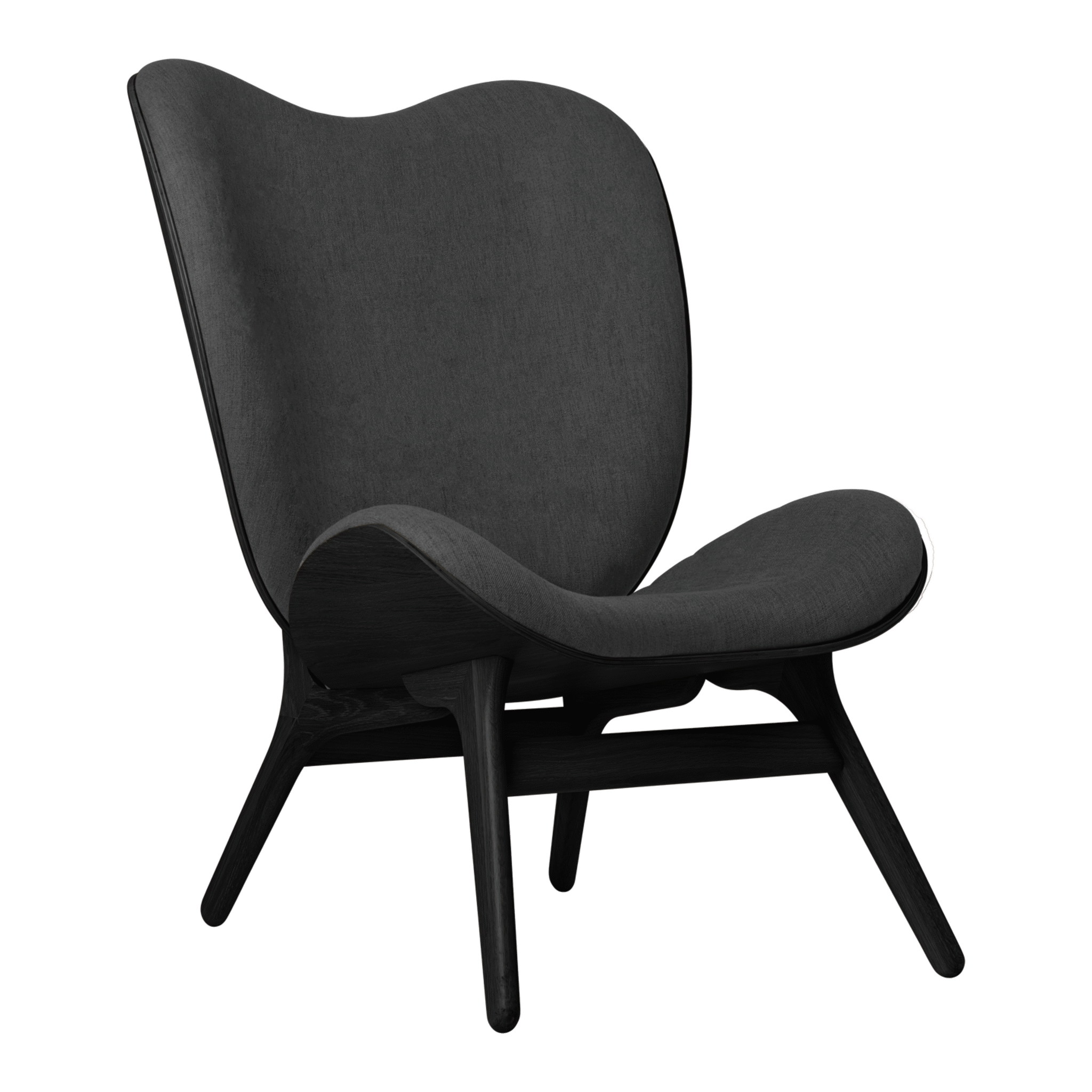 Umage A Conversation Piece loungestol, høj - Black Oak / Shadow