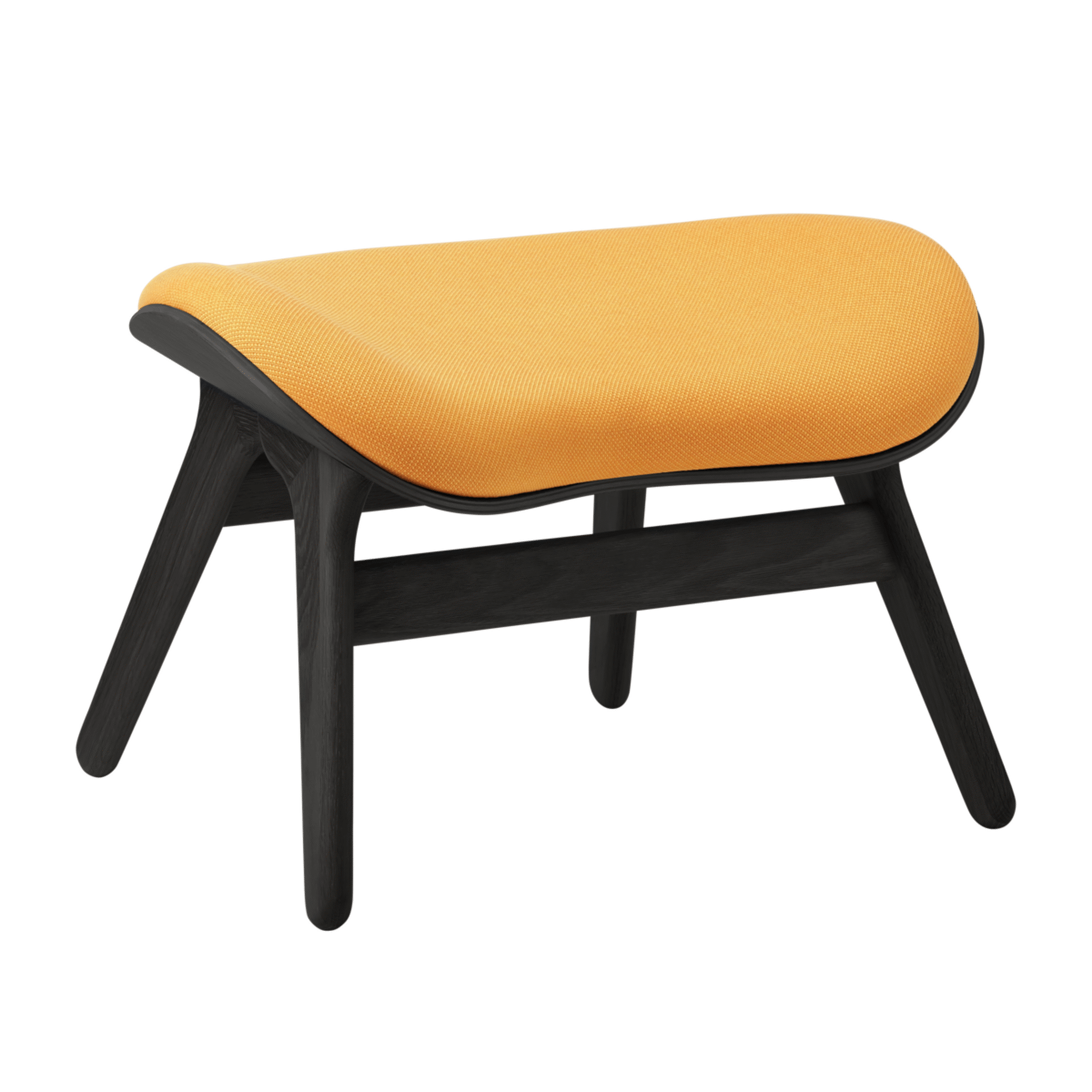 Umage A Conversation Piece ottoman - Black Oak / Tangerine