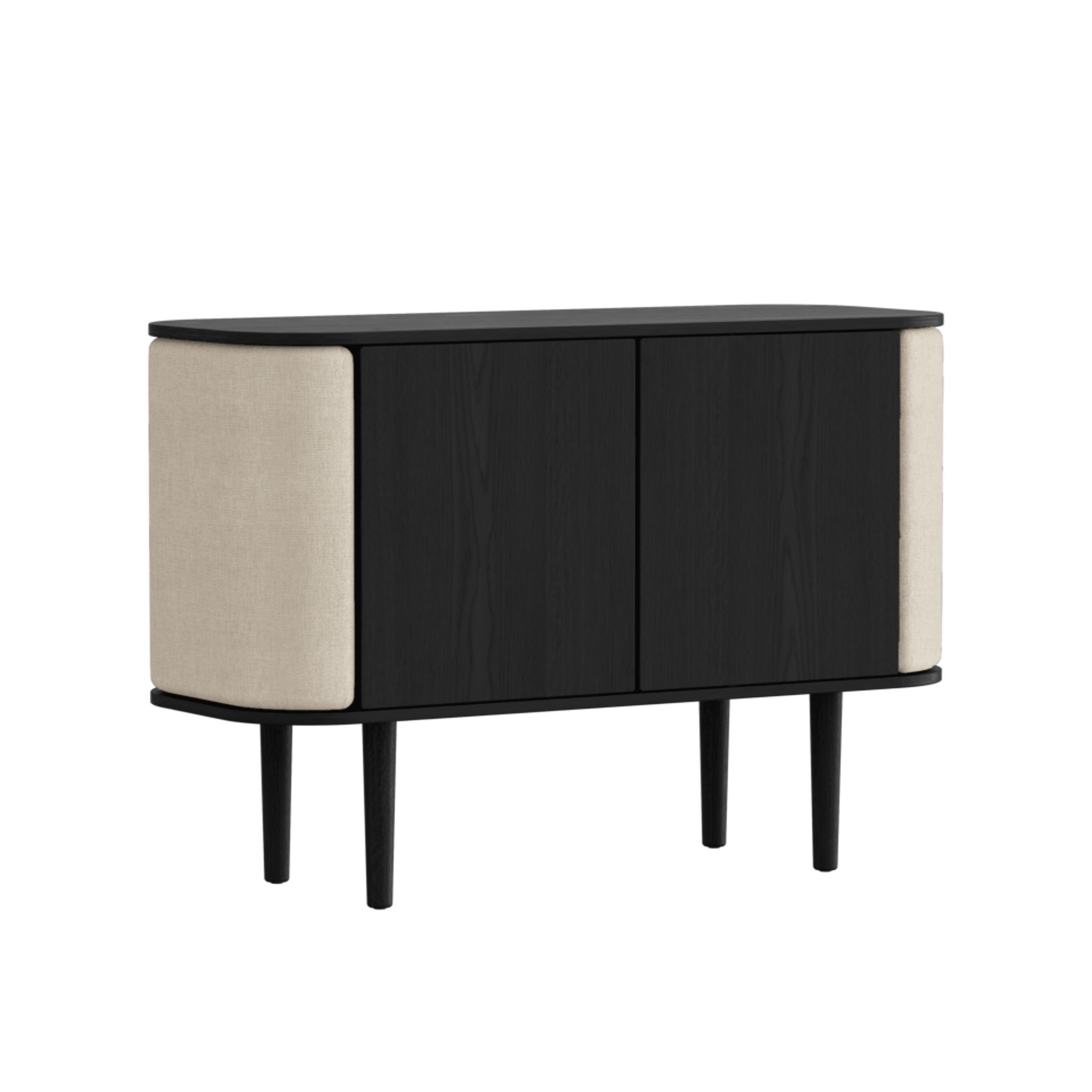Umage Treasures 2-dørs skab - Black Oak / White Sands