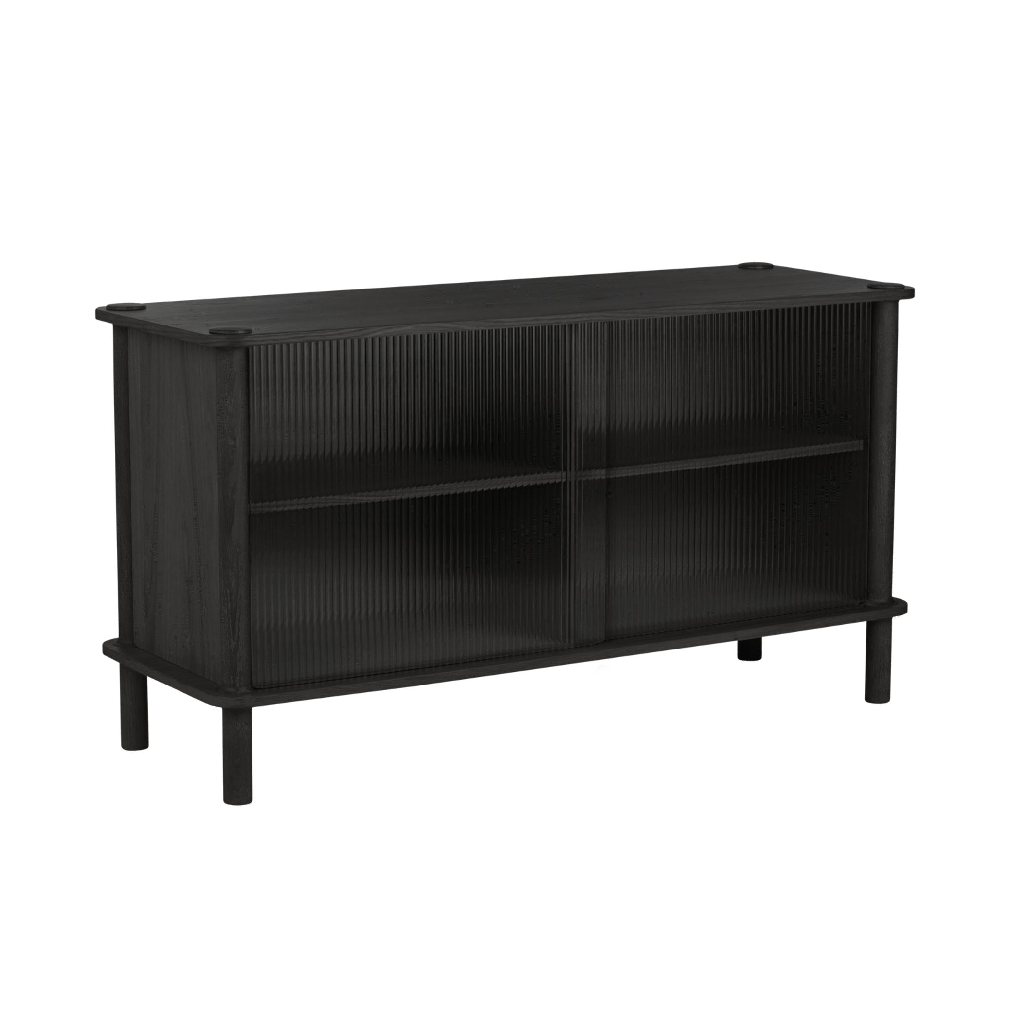 Umage Italic skab - Black Oak / Glass