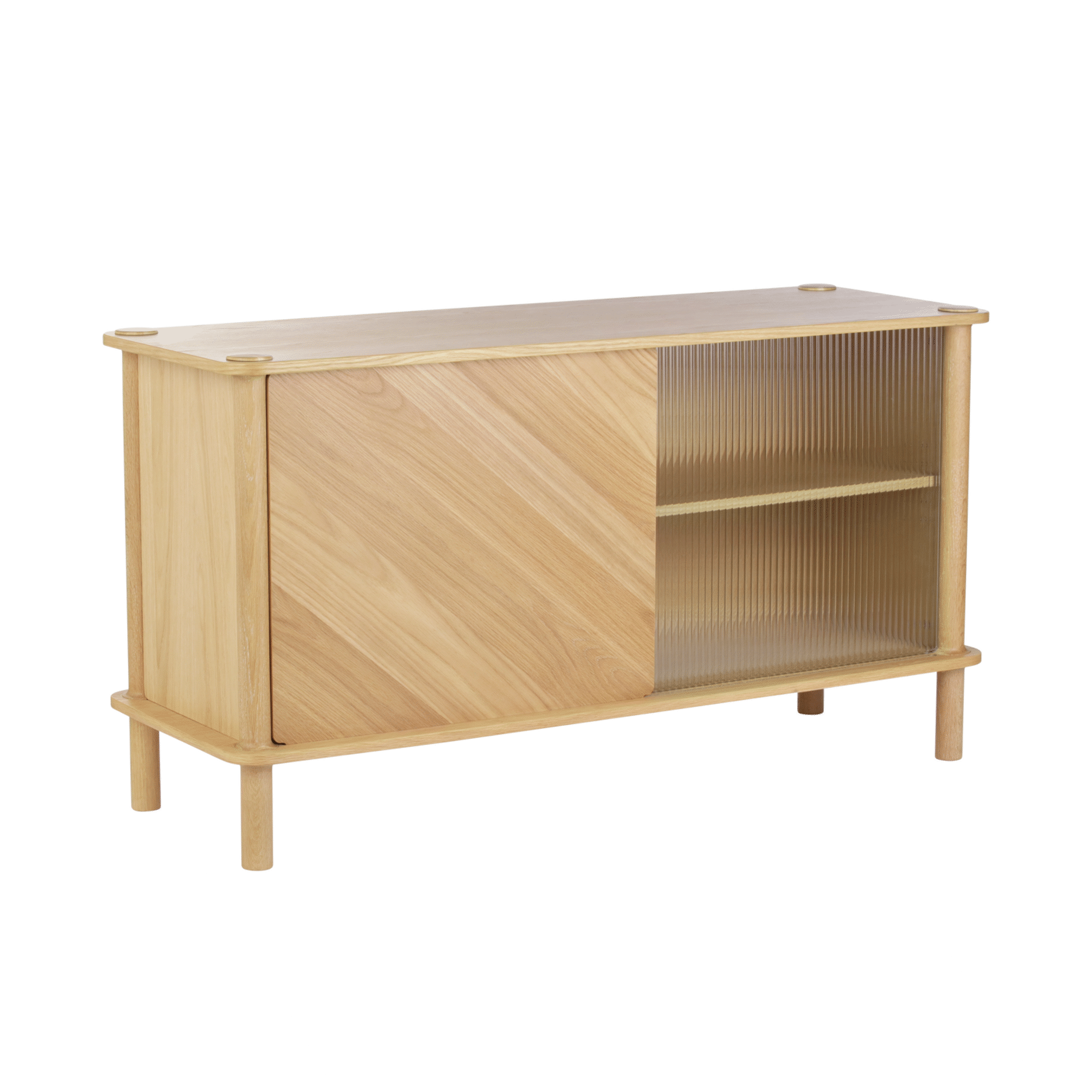 Umage Italic skab - Oak / Wood/Glass