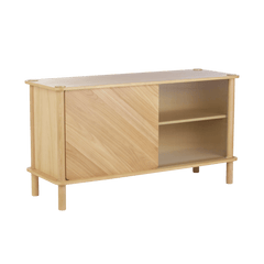 Umage Italic skab - Oak / Wood/Glass