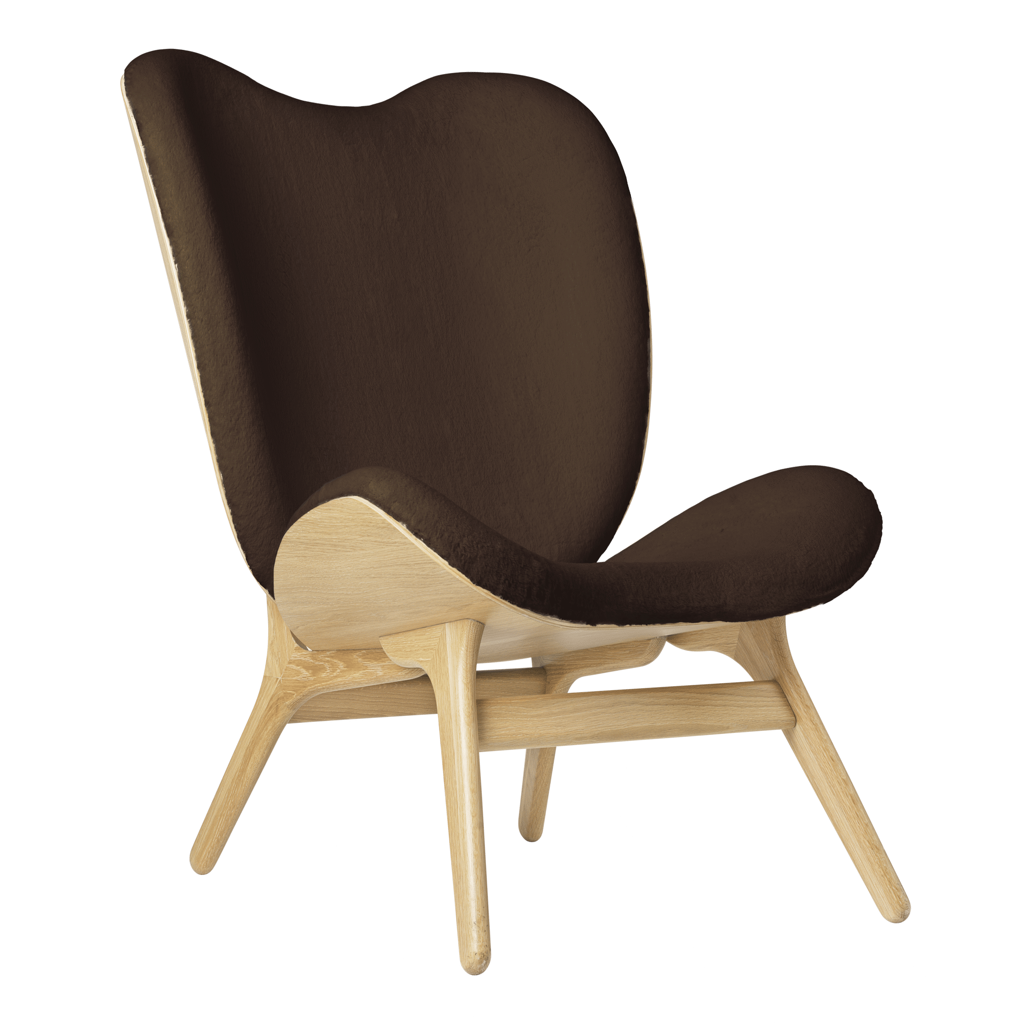 Umage A Conversation Piece loungestol, høj - Oak / Teddy Brown