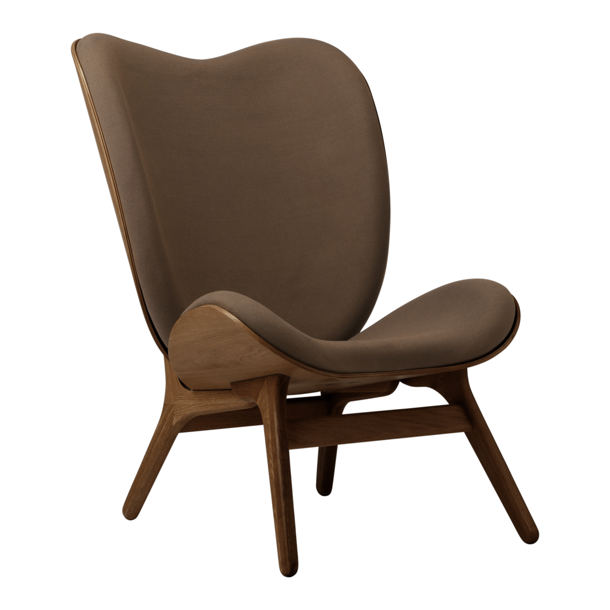Umage A Conversation Piece loungestol, høj - Dark Oak / Mocca