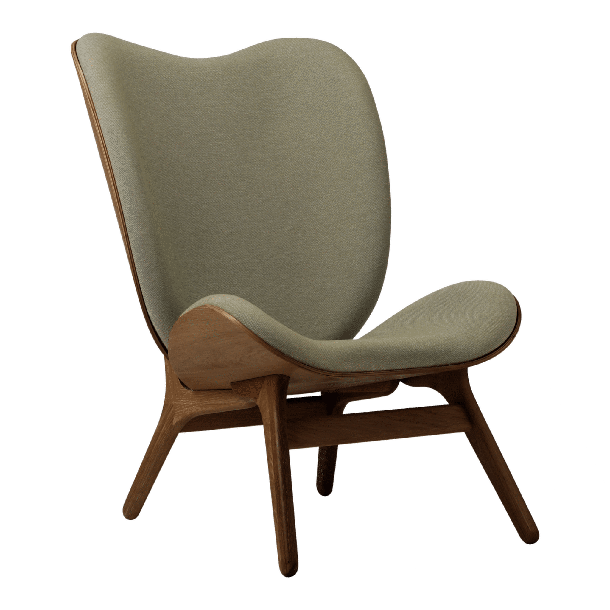 Umage A Conversation Piece loungestol, høj - Dark Oak / Morning Meadows
