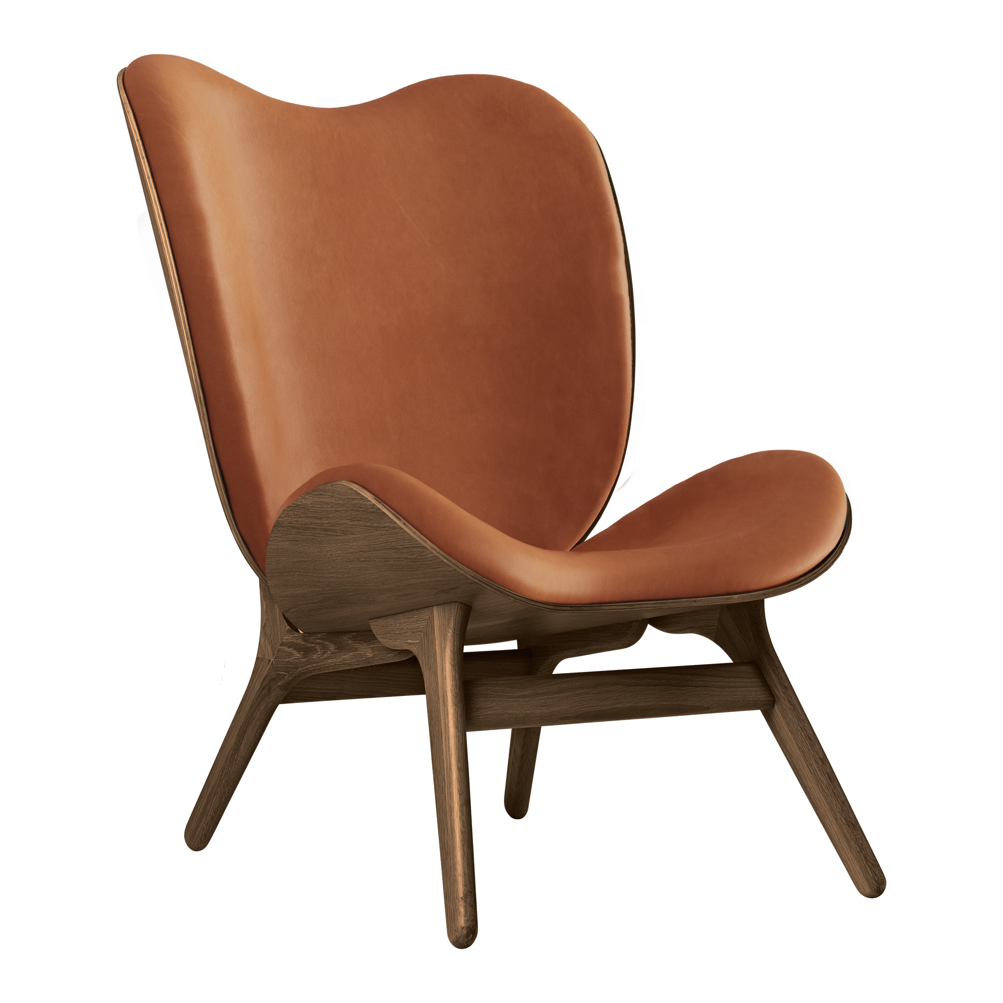 Umage A Conversation Piece loungestol, høj - Dark Oak / Dunes Rust