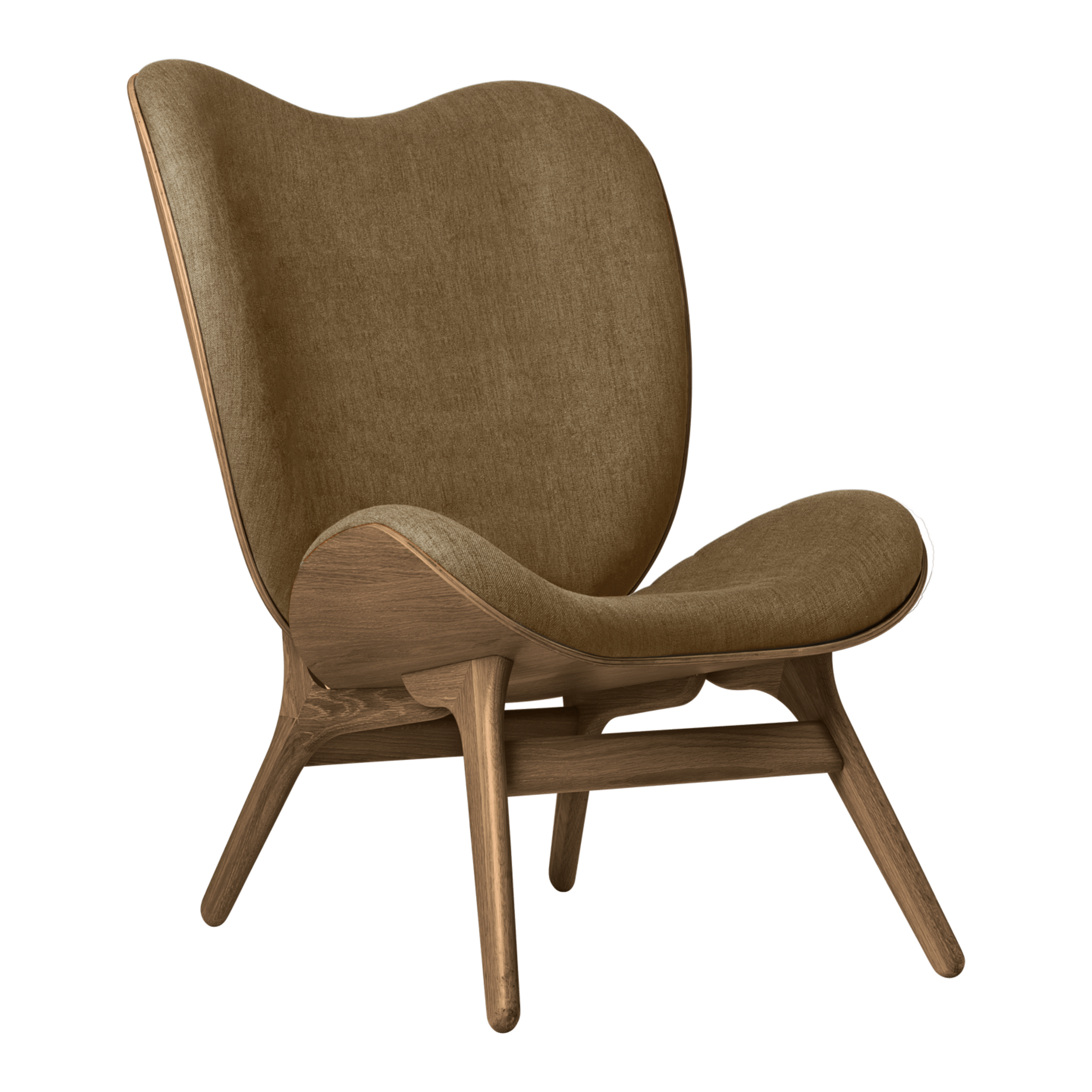 Umage A Conversation Piece loungestol, høj - Dark Oak / Sugar Brown