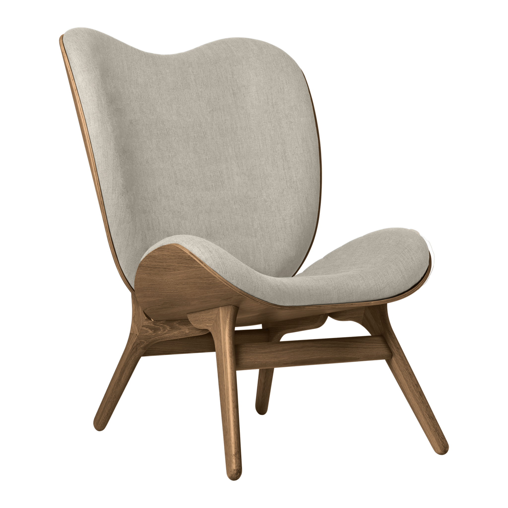 Umage A Conversation Piece loungestol, høj - Dark Oak / White Sands