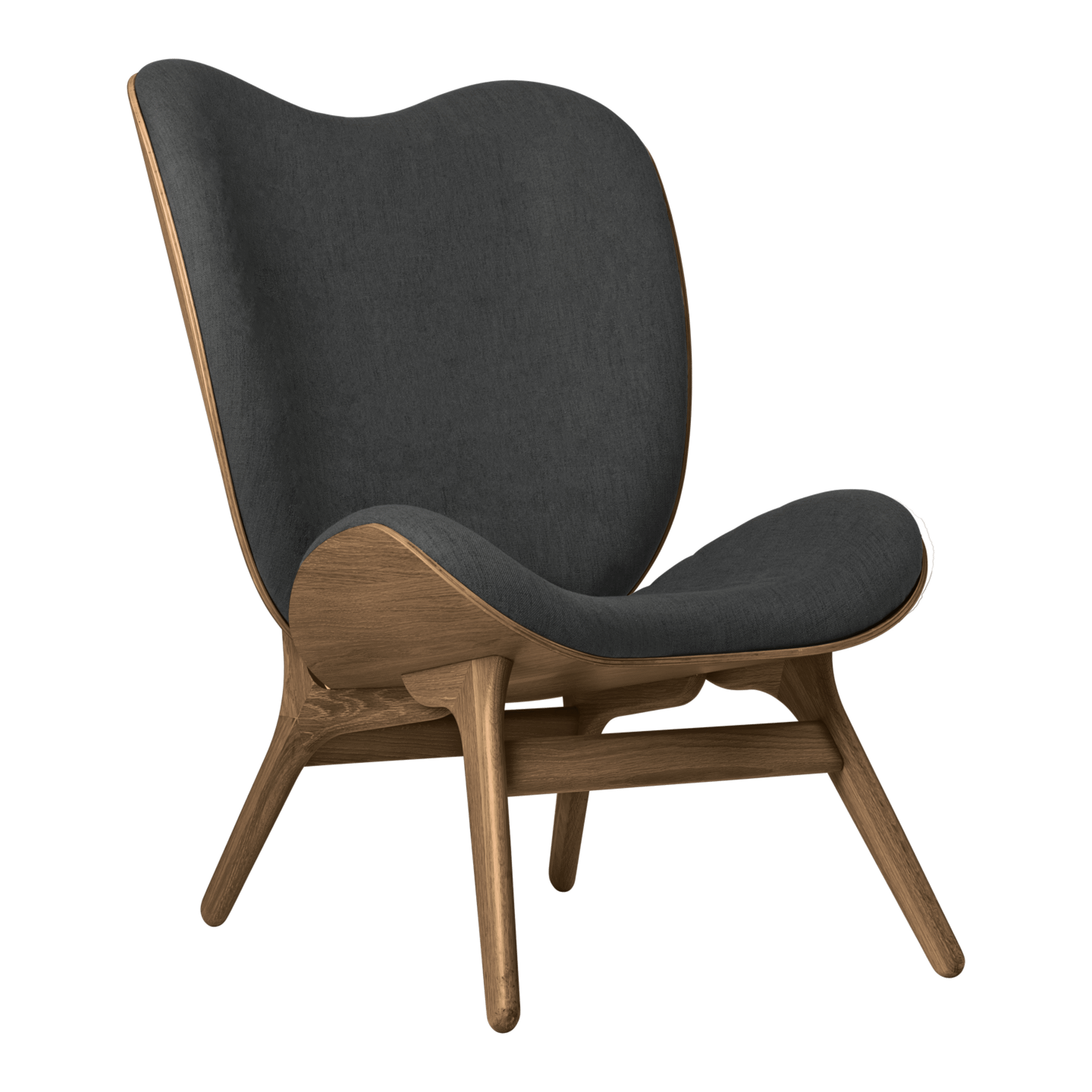 Umage A Conversation Piece loungestol, høj - Dark Oak / Shadow
