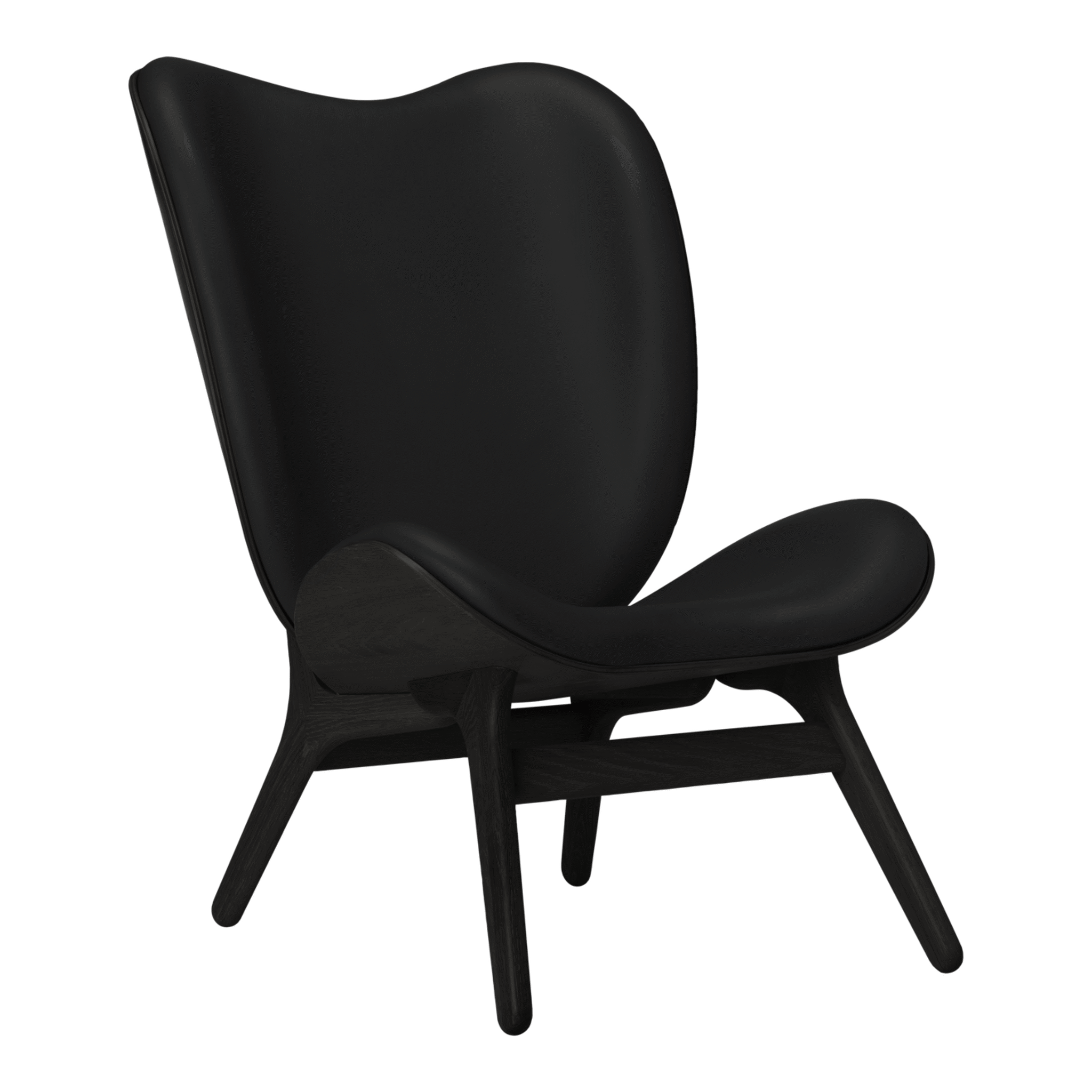 Umage A Conversation Piece loungestol, høj - Black Oak / Black