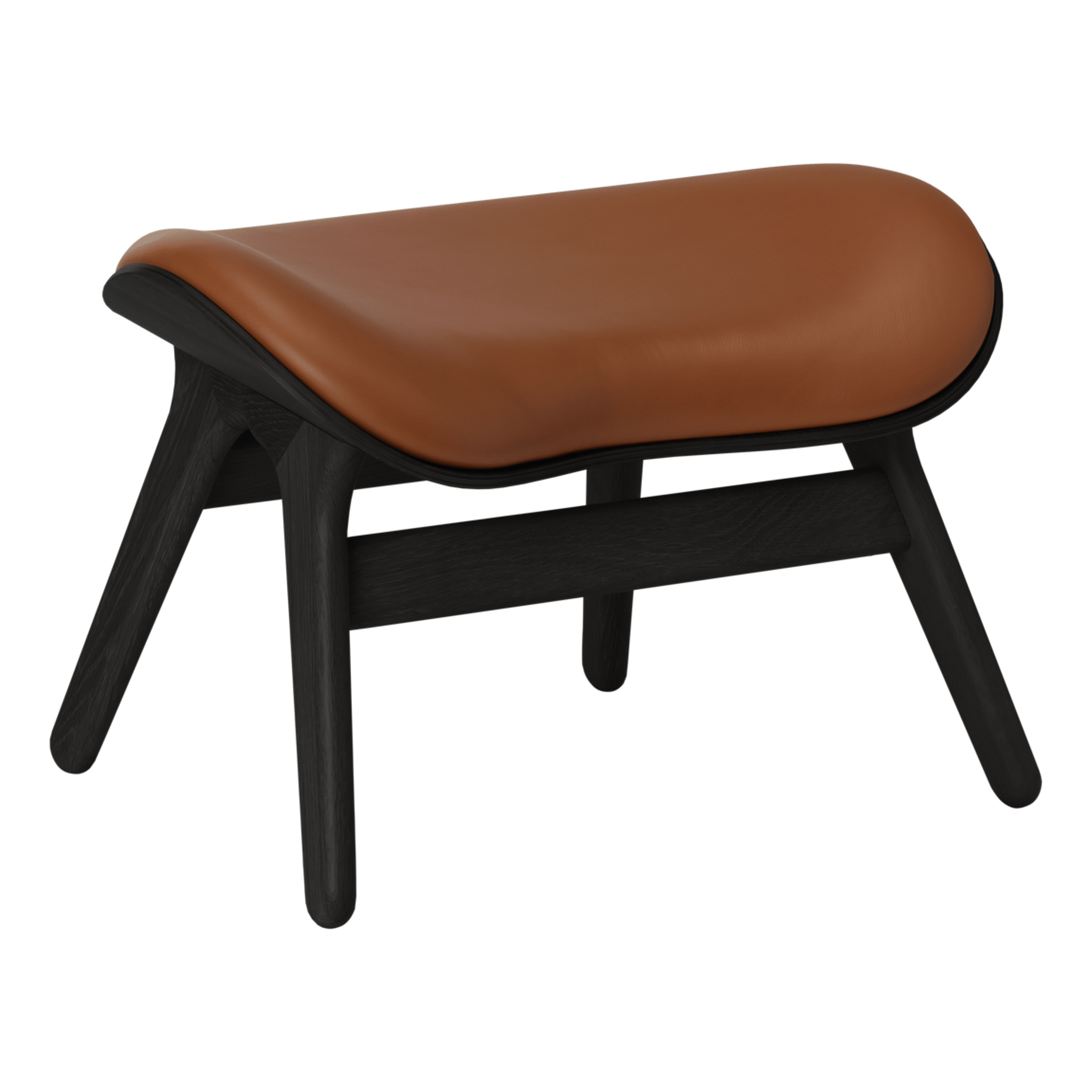 Umage A Conversation Piece ottoman - Black Oak / Cognac