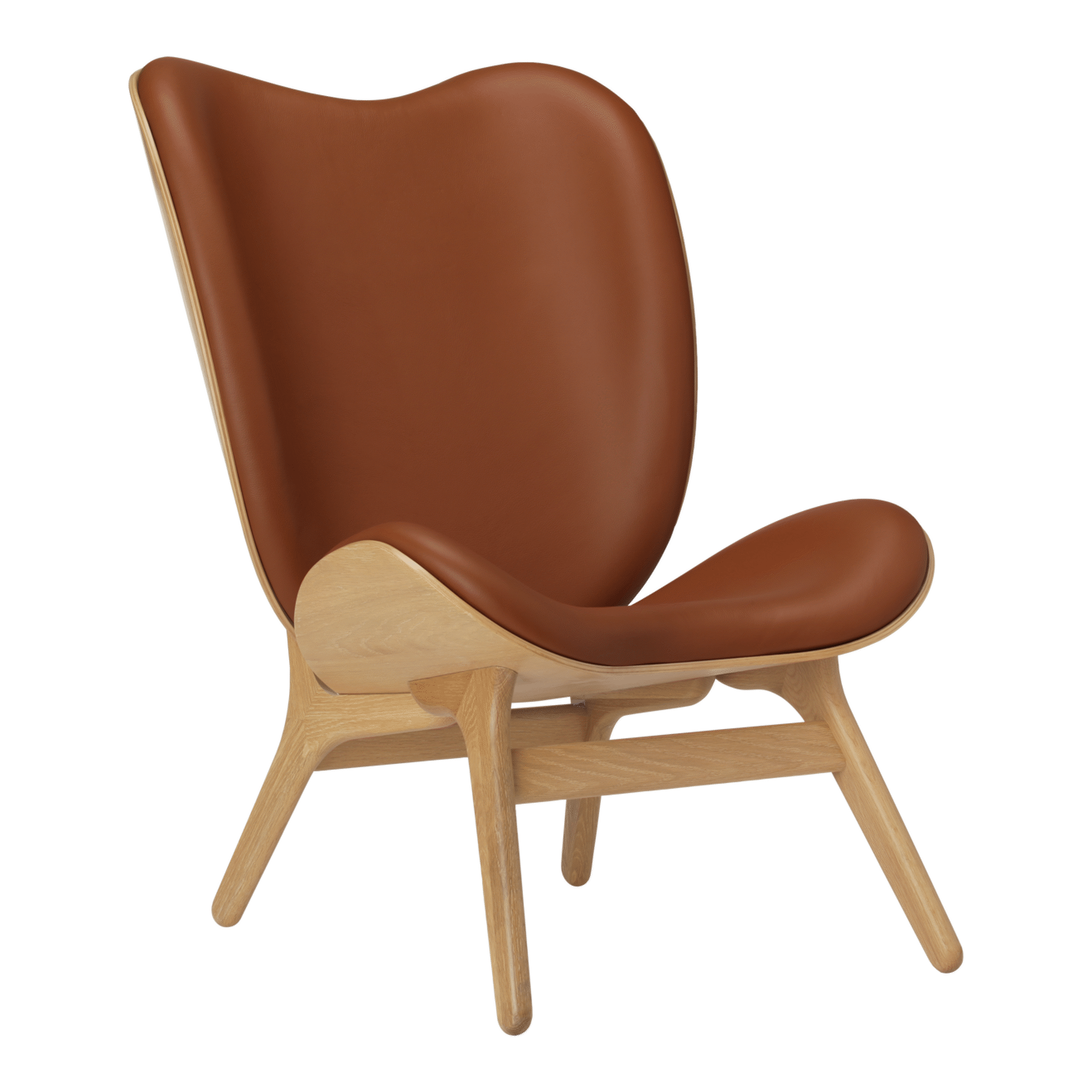 Umage A Conversation Piece loungestol, høj - Oak / Cognac