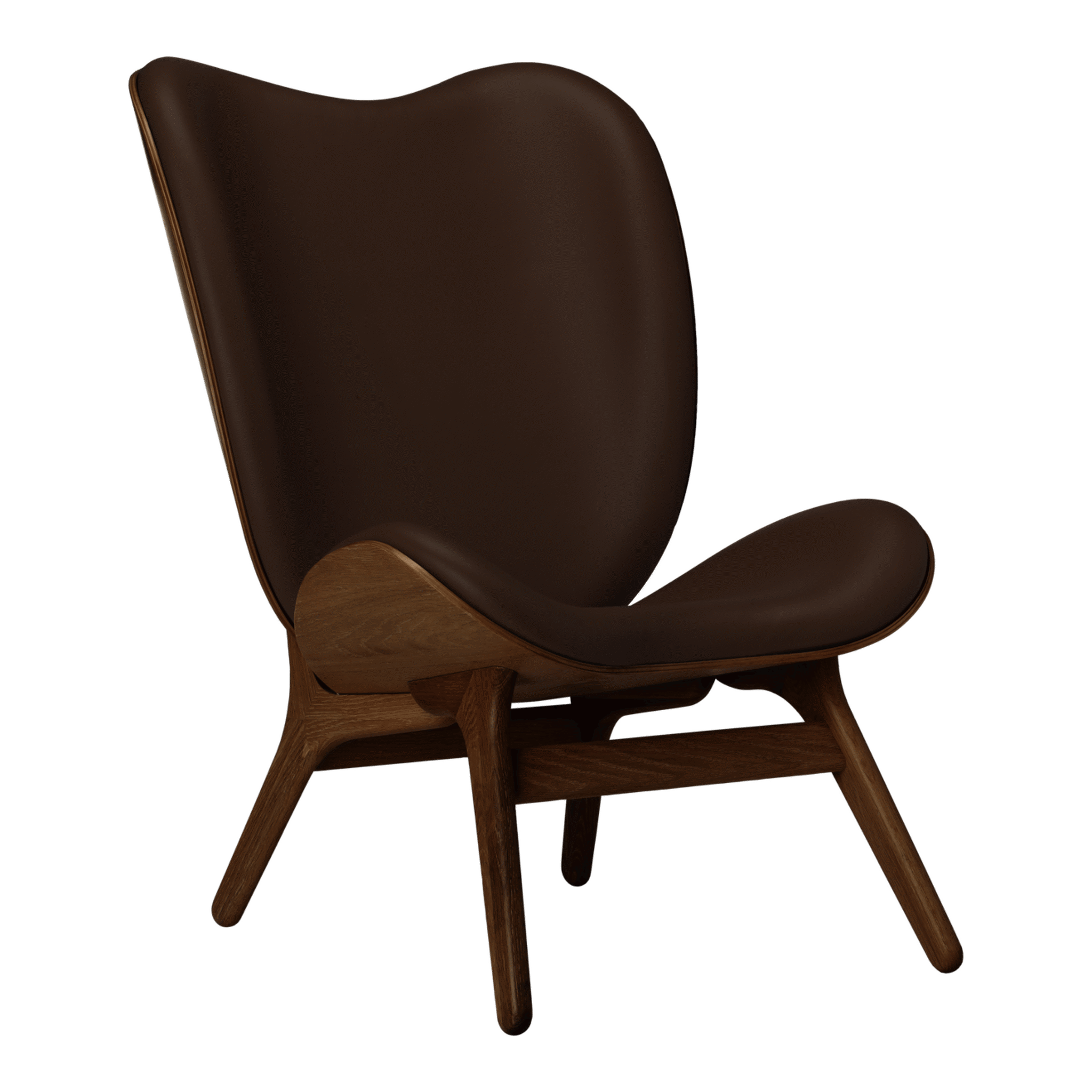 Umage A Conversation Piece loungestol, høj - Dark Oak / Brown