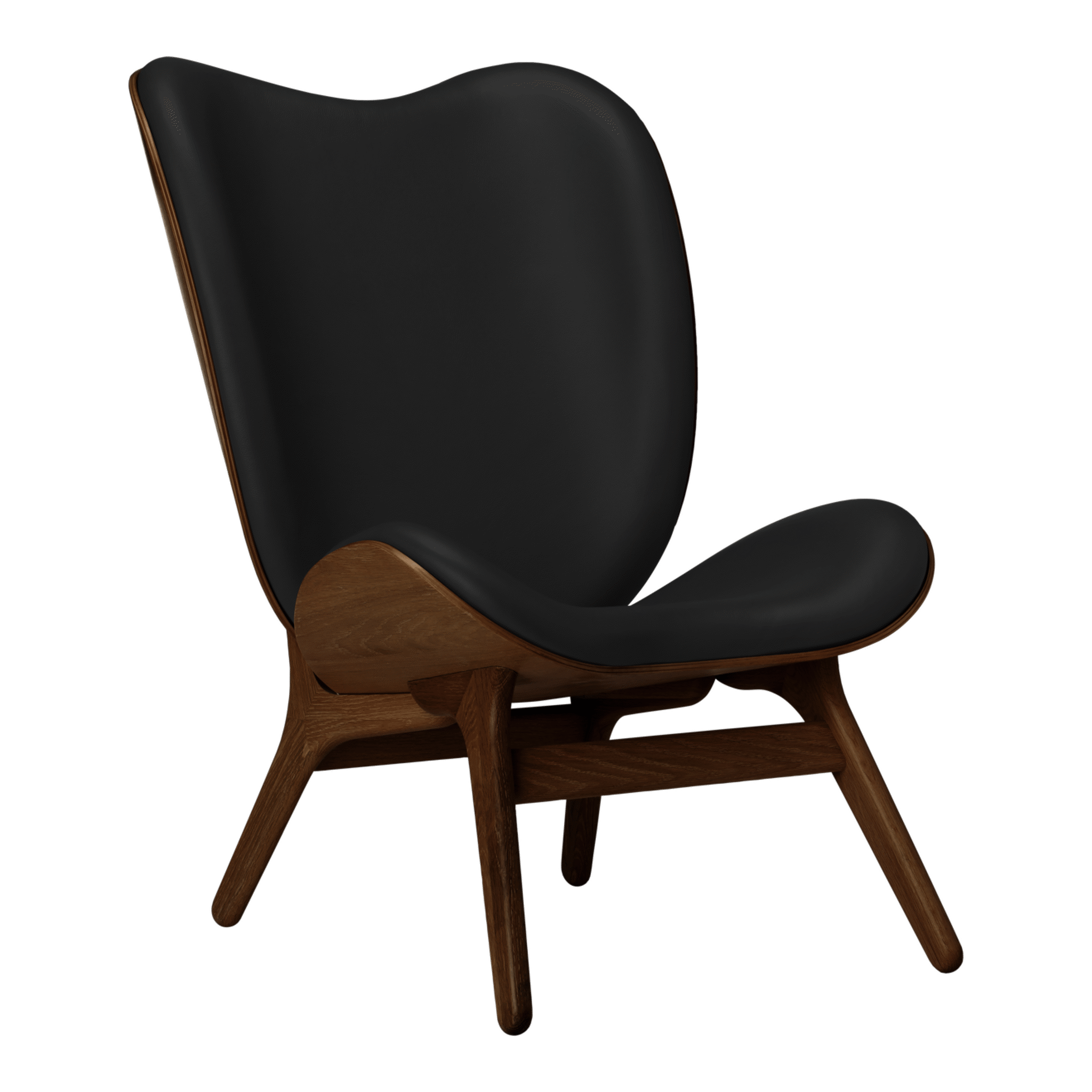 Umage A Conversation Piece loungestol, høj - Dark Oak / Black