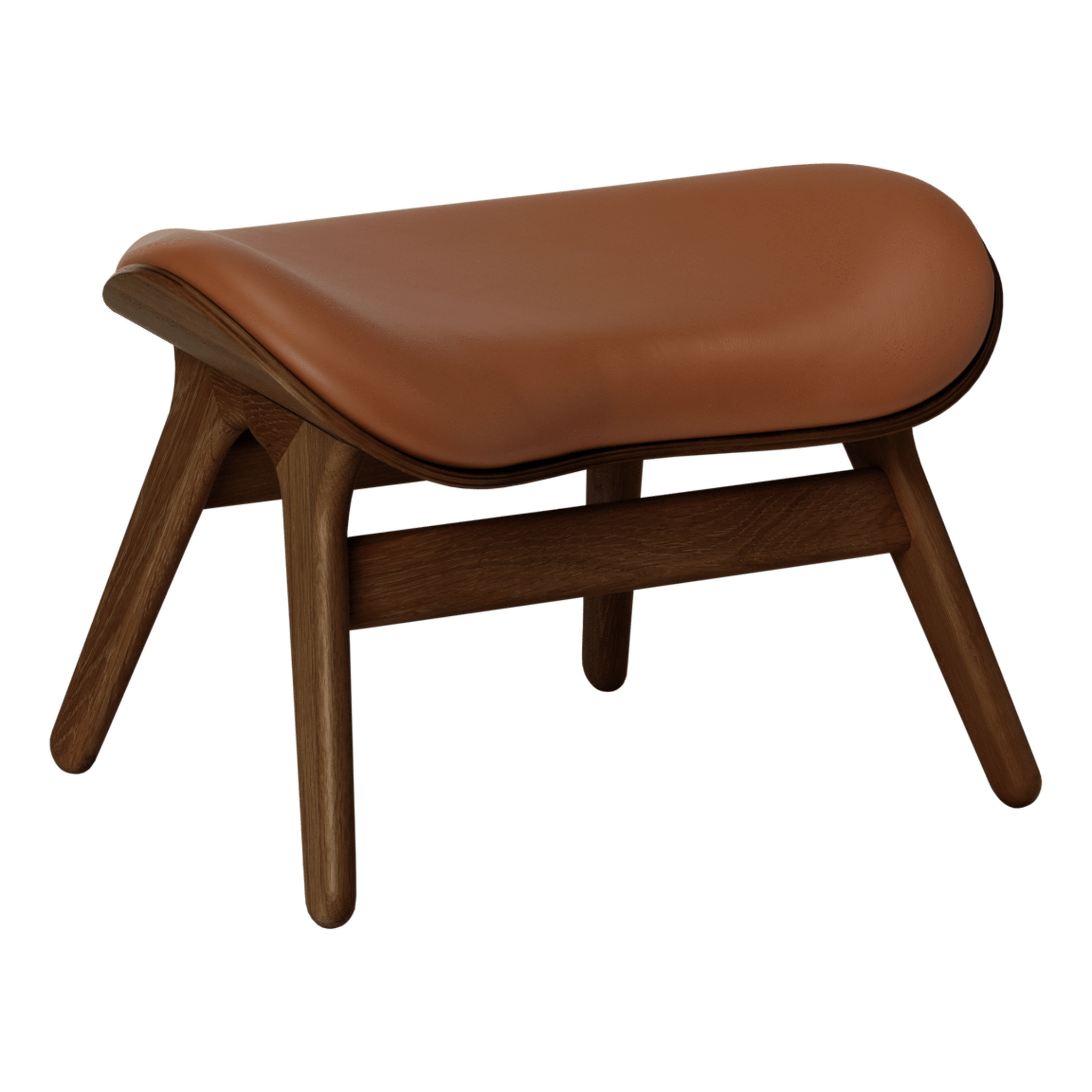 Umage A Conversation Piece ottoman - Dark Oak / Cognac