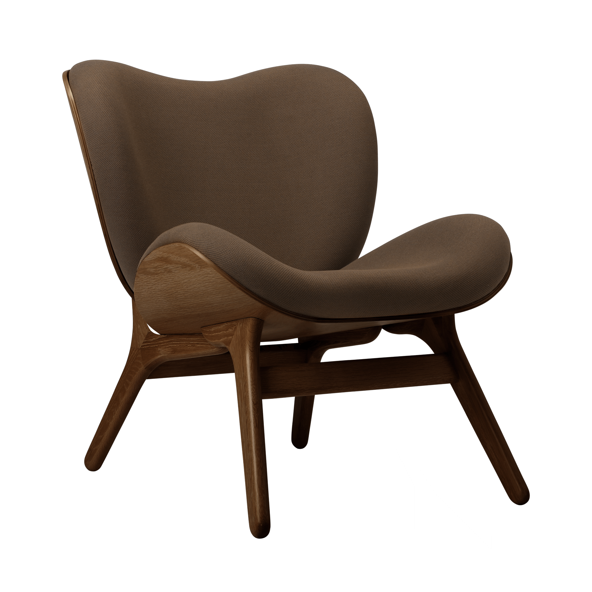 Umage A Conversation Piece loungestol, lav - Dark Oak / Mocca