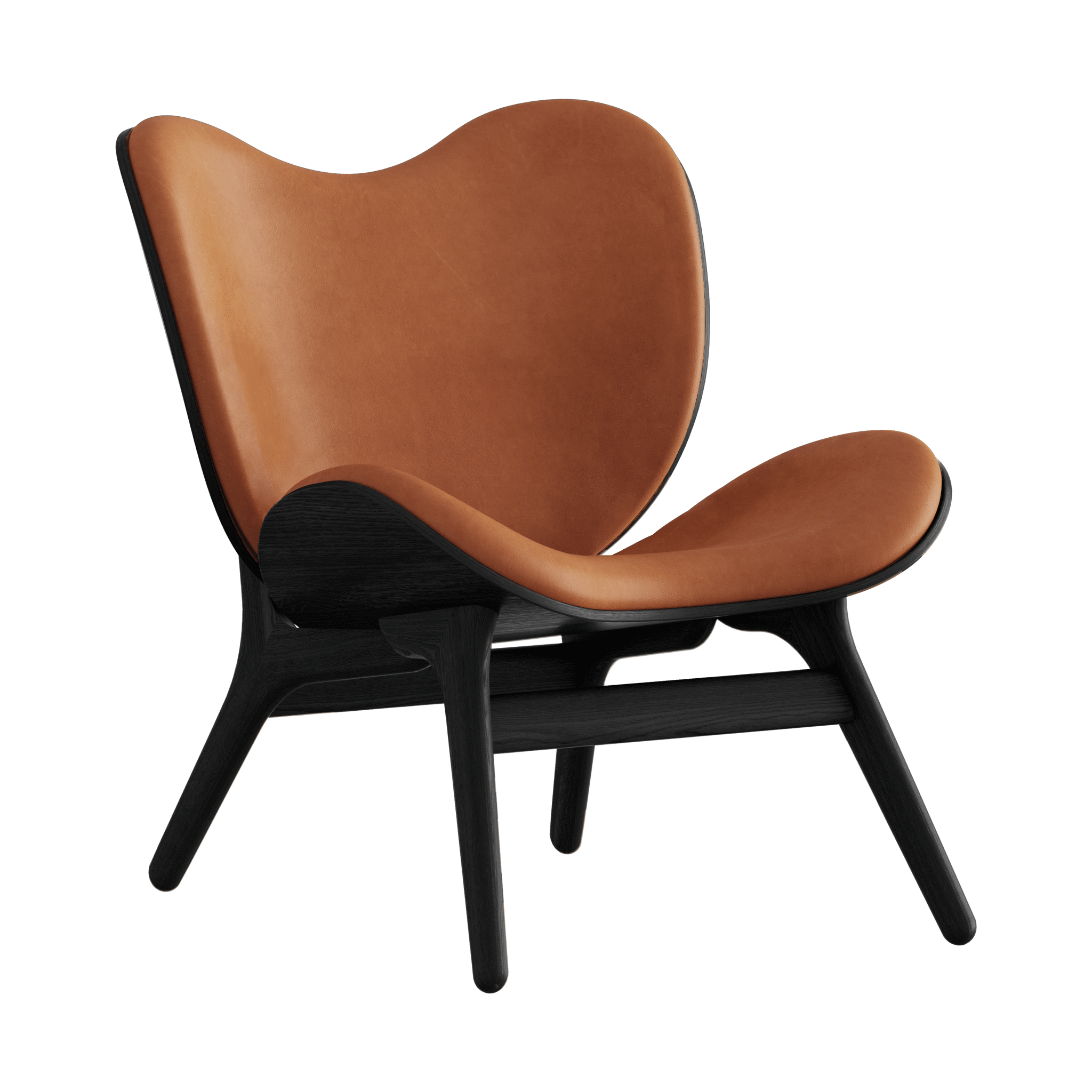 Umage A Conversation Piece loungestol, lav - Black Oak / Dunes Rust