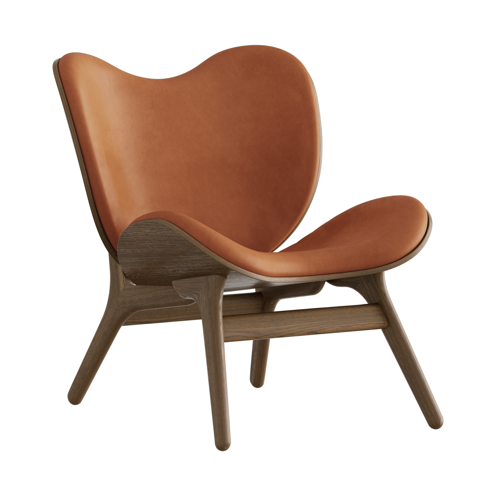Umage A Conversation Piece loungestol, lav - Dark Oak / Dunes Rust