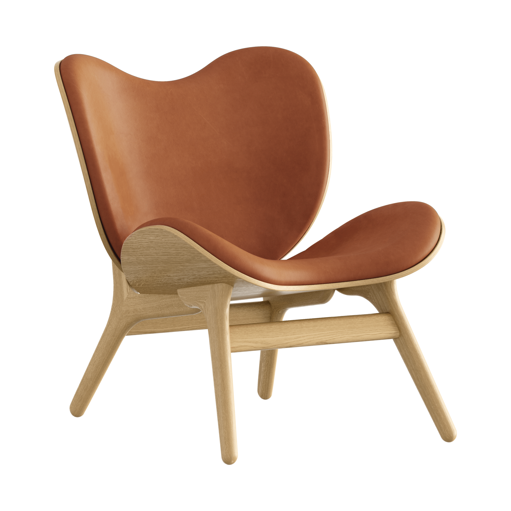 Umage A Conversation Piece loungestol, lav - Oak / Dunes Rust