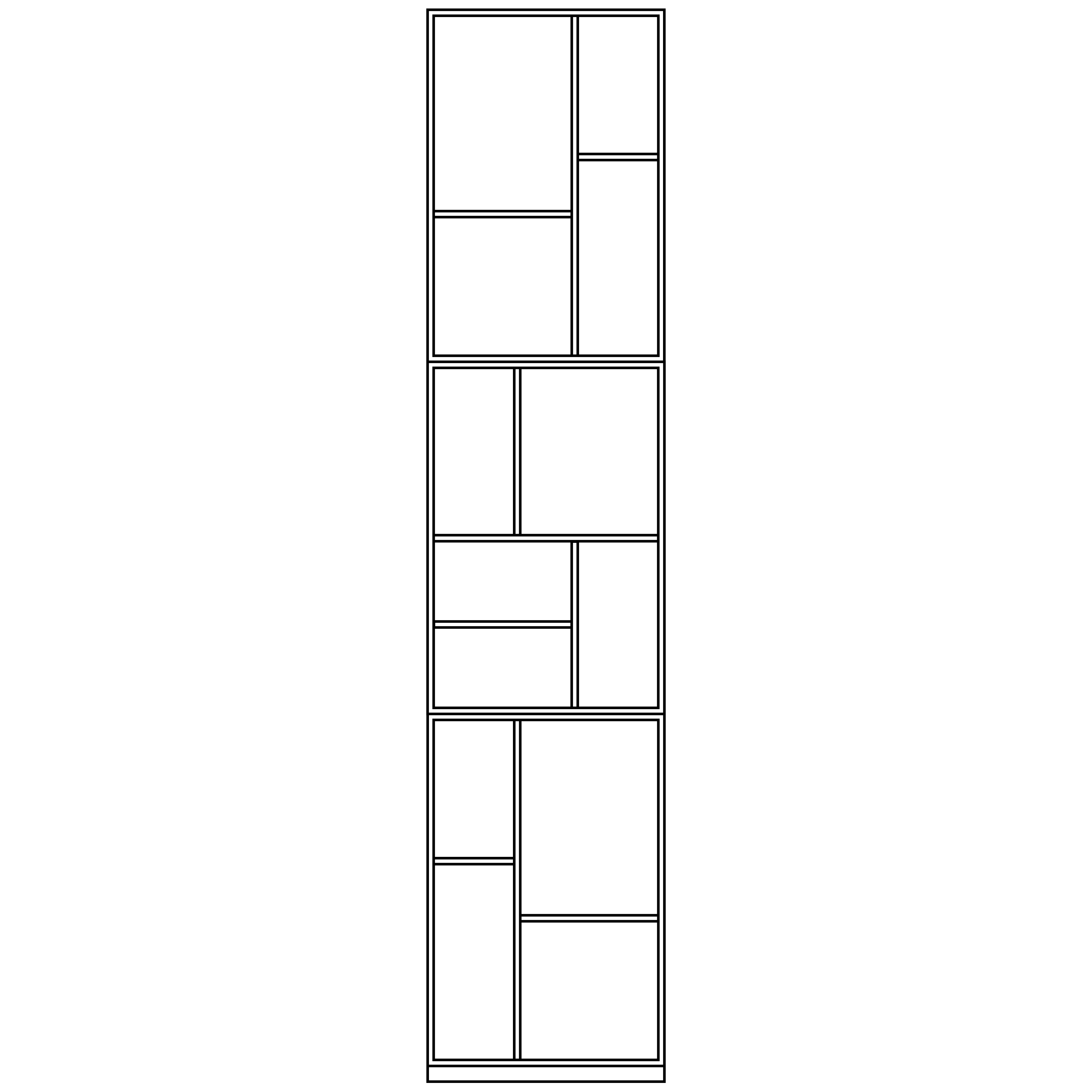 Montana LOOM smal bogreol – måltegning
