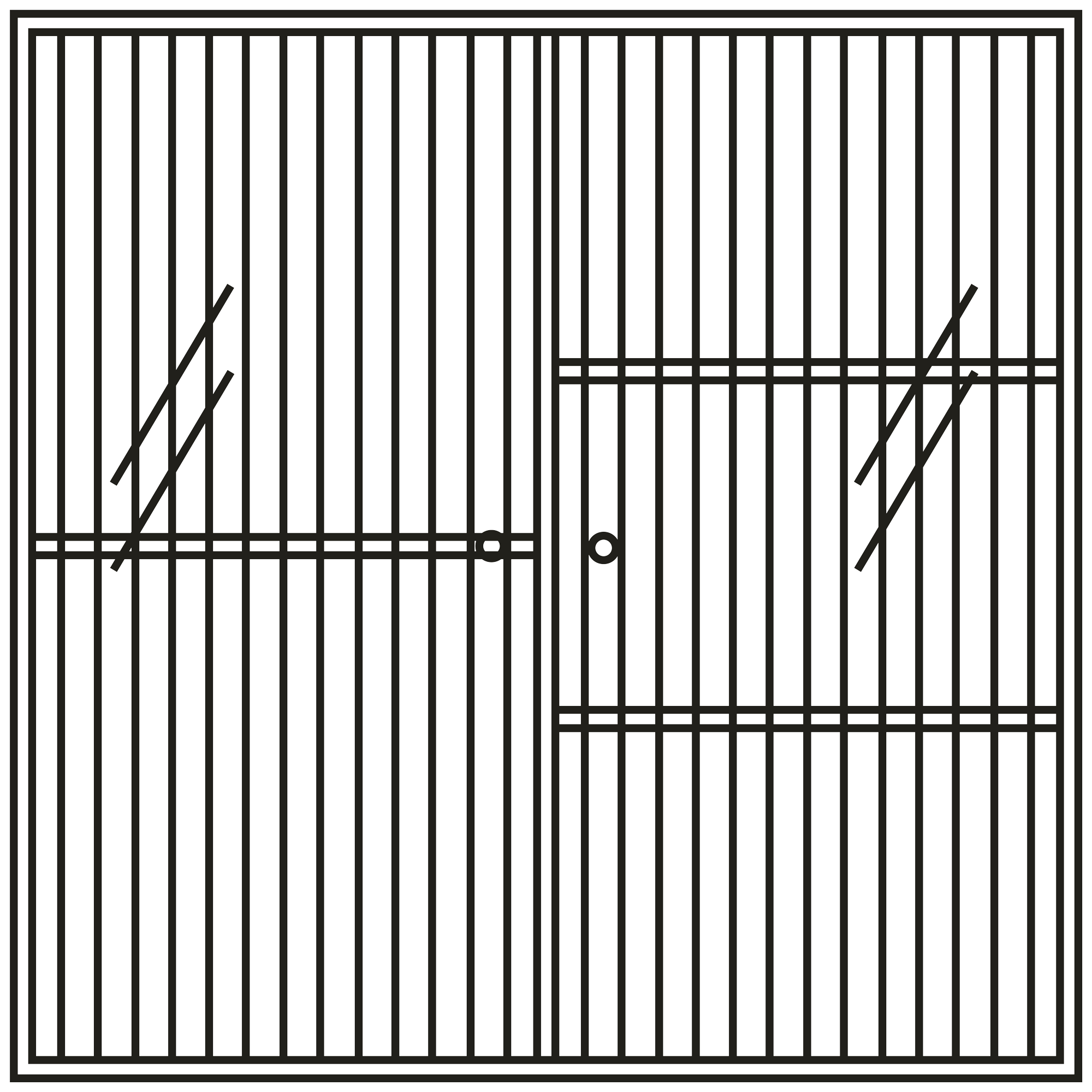 Montana RIPPLE II vitrineskab – måltegning
